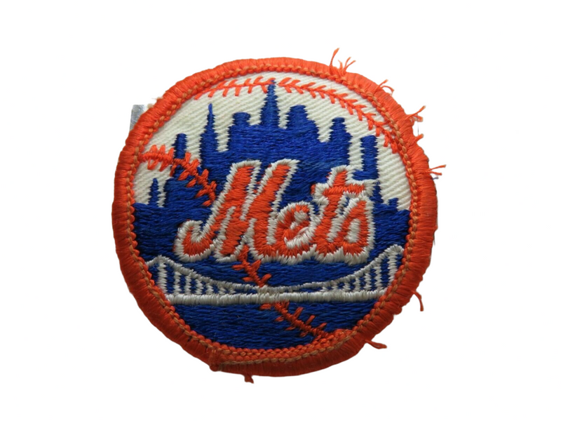 Vintage Circa 70's 2" Round Mets Baseball Patch