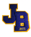 JB JROTC Varsity Style Letterman Jacket Patch Purple and Gold Sew On — Crafts:Sewing:Embellishments & Finishes:Patches • Gold