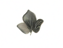 Artisan Signed Handmade Sterling Silver Leaf Pin Brooch 1 3/8 x 1 7/16 5.6gr — Jewelry & Watches:Fine Jewelry:Fine Pins & Bro