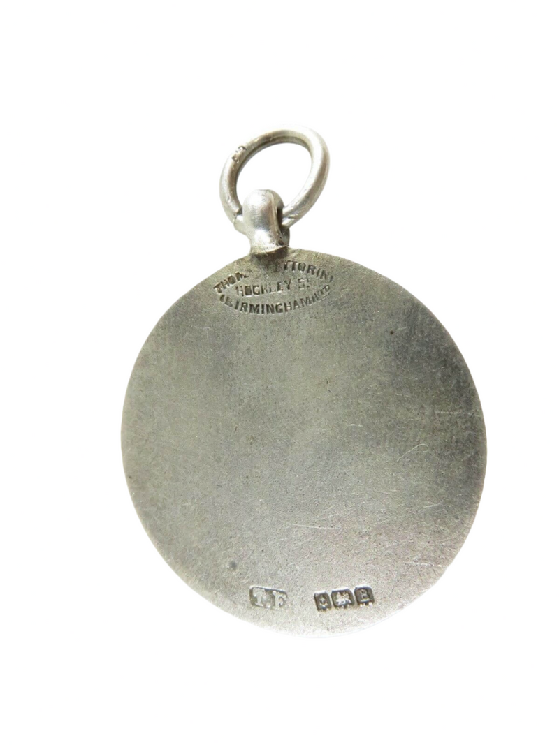 Art Deco 1926/27 Sterling London Association of Old Scholars Club FOB Fattorini Reverse Side