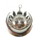 Vintage Large Sterling Silver Tibetan Buddhism Sun God Pendant 3" x 2 7/8" — Collectibles:Religion & Spirituality:Buddhism:Je