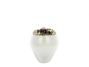 Victorian Child’s Ring Size 2 in Unmarked Gold or Gold-Filled with Garnet; Two Stones Intact, One Missing — Jewelry & Watches