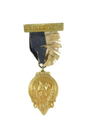 Vintage Greek "Hermes PP" Medal Dieges Clust Director Medal Gold Gilded Front View