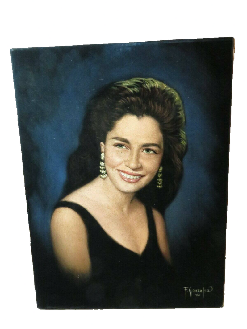 Attractive Brunet Filipino Master Felix Pinto Gonzales Philippine Painting
