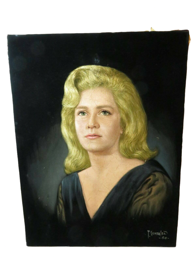 Attractive Blonde Filipino Master Felix Pinto Gonzales Philippine Painting