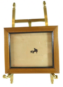 Miniature Silhouette of Piano Player Paderewski Baroness Eveline Maydell c1940