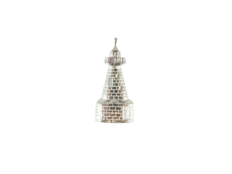 Lighthouse Pendant Seashore Nautical Themed Pendant Sterling Silver Front View