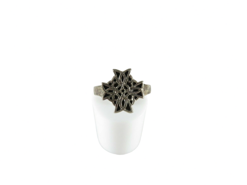 Peter Stone Celtic Knot Works Ring Women's Sterling Silver