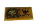 Lovely Victorian Era Hand Painted Floral Swallow Wood Stamp Box 19th Century — Collectibles:Pens & Writing Instruments:Deskto