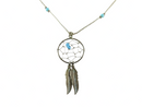 Liquid Silver Dream Weaver 18.5" Turquoise Necklace Sterling Silver