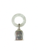 WEB Baby Rattle Mother of Pearl Teething Ring Plattsburgh Air Force Base 925 — Collectibles:Militaria:1954-60:Original Period