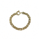 Byzantine Chainmail Gold Washed Sterling Silver 7 3/4" Long Chunky Bracelet — Jewelry & Watches:Vintage & Antique Jewelry:Fin