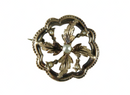Edwardian 10K Gold Seed Pearl Openwork Brooch / Lapel Pin — Jewelry & Watches:Vintage & Antique Jewelry:Fine:Victorian, Edwar