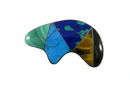 950 Silver Fetish Bear Brooch Onyx, Tigers Eye, Turquoise Taxco Alicia ODC