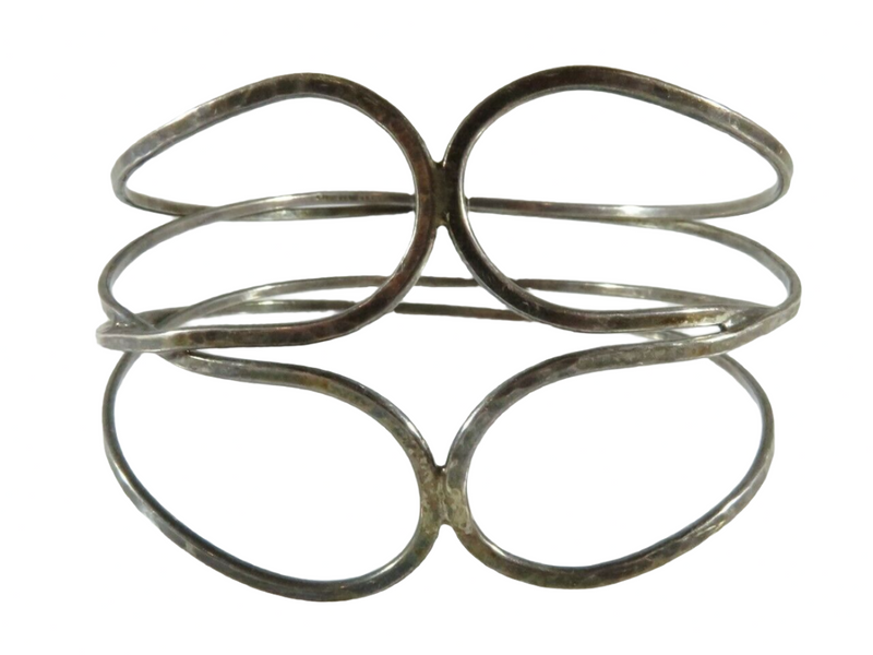 Vintage Sterling Silver Wire Style Bracelet ATI Mexico — Jewelry & Watches:Fine Jewelry:Fine Bracelets:Precious Metal without