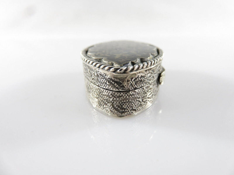 Antique Silver Niello Enamel Small Snuff or Stash Box Floral Décor product image for Just Stuff I Sell, clear front view, neutral background, original listing photo, optimized descriptive alt text, centered composition variant 6