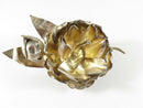 Vintage Taxco Mexico .999 Silver Flower Brooch Made of Silver Sheets 4" x 2 1/4" product image for Just Stuff I Sell, clear front view, neutral background, original listing photo, optimized descriptive alt text, centered composition