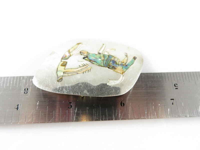 Vintage 925 Modernist Bull Fighting Brooch Abalone Inlay Taxco SCH Eagle 3 Pendant product image for Just Stuff I Sell, clear front view, neutral background, original listing photo, optimized descriptive alt text, centered composition variant 6