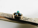 10K Gold Victorian Hat Bar Pin Turquoise and Black Enameled Pin product image for Just Stuff I Sell, clear front view, neutral background, original listing photo, optimized descriptive alt text, centered composition variant 12
