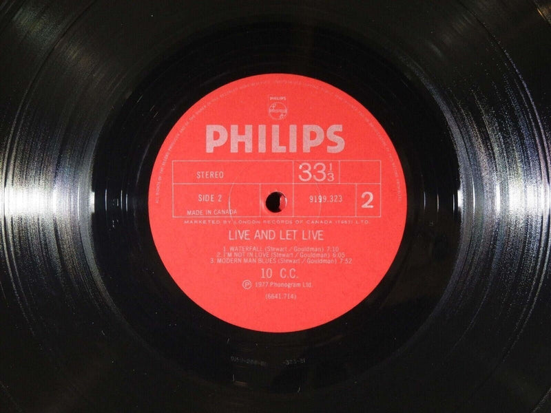 10cc Live and Let Live Philips 6641 714 Gatefold Double LP Canada product image for Just Stuff I Sell, clear front view, neutral background, original listing photo, optimized descriptive alt text, centered composition variant 5