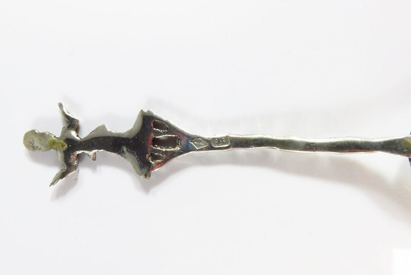 Dancing Woman Design 833 Silver Brazilian Demitasse Coffee Baby Diminutive Spoon