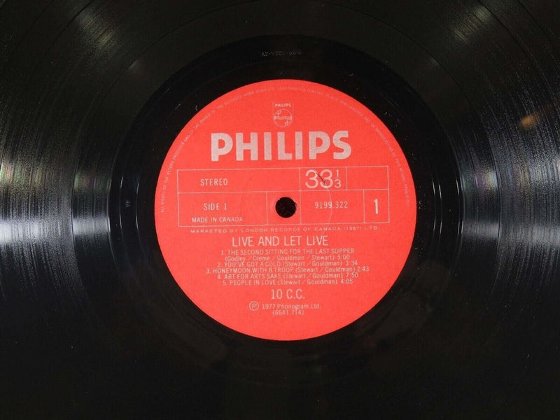 10cc Live and Let Live Philips 6641 714 Gatefold Double LP Canada product image for Just Stuff I Sell, clear front view, neutral background, original listing photo, optimized descriptive alt text, centered composition variant 2