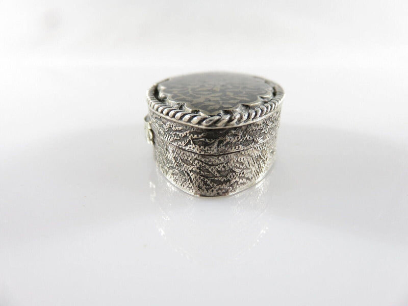 Antique Silver Niello Enamel Small Snuff or Stash Box Floral Décor product image for Just Stuff I Sell, clear front view, neutral background, original listing photo, optimized descriptive alt text, centered composition variant 4