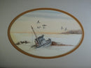 Sunken Boat Waterfowl Watercolor by Thomas C Green (Shane) Portsmouth VA product image for Just Stuff I Sell, clear front view, neutral background, original listing photo, optimized descriptive alt text, centered composition variant 2