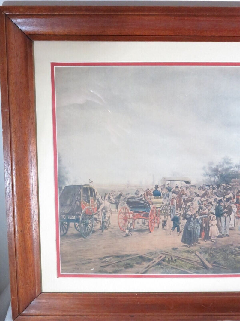 The First Railroad Train on the Mohawk and Hudson Road Chine-colle Photogravure product image for Just Stuff I Sell, clear front view, neutral background, original listing photo, optimized descriptive alt text, centered composition variant 3