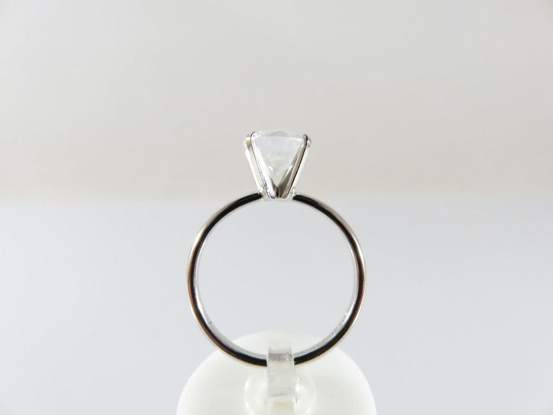 Vintage Designer Solitaire Ring Sterling 8mm Cubic Zirconia Size 7.75 by SETA product image for Just Stuff I Sell, clear front view, neutral background, original listing photo, optimized descriptive alt text, centered composition variant 6