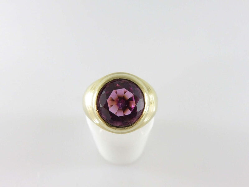 18K Gold Beehive Ring 60's Style 18K Honey Ring Round Cut Purple Sapphire product image for Just Stuff I Sell, clear front view, neutral background, original listing photo, optimized descriptive alt text, centered composition variant 16