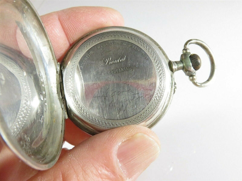 Besancon Pocket Watch La Bisontine Medaille D'OR Paris 1889 Boulat A Coutances product image for Just Stuff I Sell, clear front view, neutral background, original listing photo, optimized descriptive alt text, centered composition variant 9