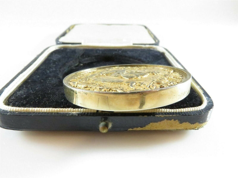 Circa 1912 Alexander Clark Co LTD Gold Washed Sterling Silver Agriculture Medal product image for Just Stuff I Sell, clear front view, neutral background, original listing photo, optimized descriptive alt text, centered composition variant 6