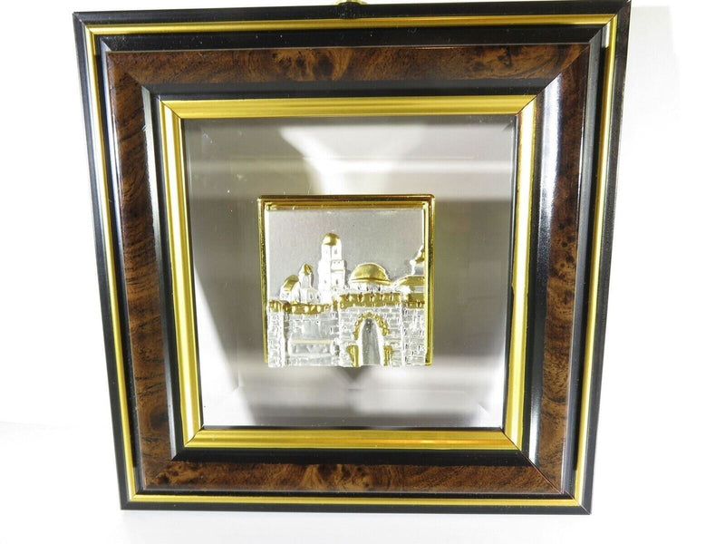 Tower of David 3D Sterling Silver Crystal Plaque Artisan Made SAAD in Israel product image for Just Stuff I Sell, clear front view, neutral background, original listing photo, optimized descriptive alt text, centered composition variant 2