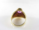 18K Gold Beehive Ring 60's Style 18K Honey Ring Round Cut Purple Sapphire product image for Just Stuff I Sell, clear front view, neutral background, original listing photo, optimized descriptive alt text, centered composition variant 20