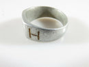 Rare Victorian Era Aluminum Men's Letter H Signet Ring Inlaid Chamfered Size 10. product image for Just Stuff I Sell, clear front view, neutral background, original listing photo, optimized descriptive alt text, centered composition variant 9