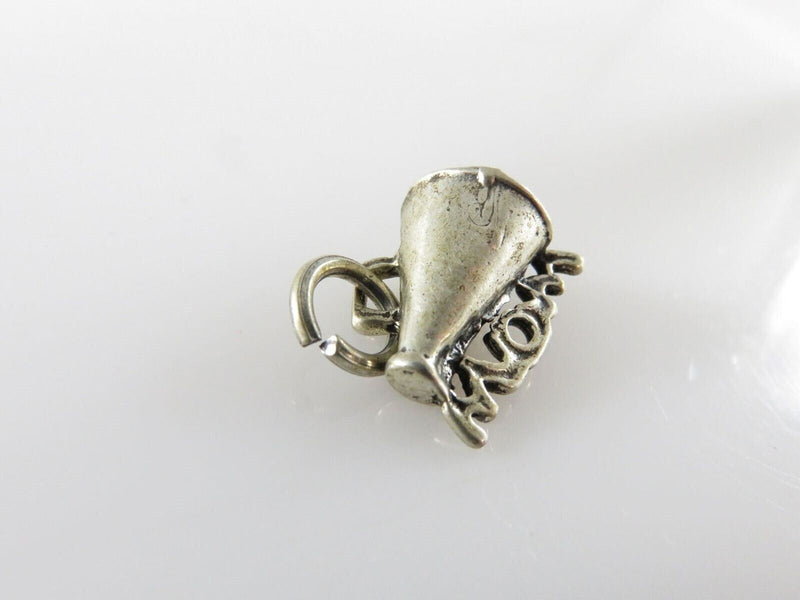 Vintage 3D Sterling Silver Cheerleading Mom Charm Megaphone Mom Charm product image for Just Stuff I Sell, clear front view, neutral background, original listing photo, optimized descriptive alt text, centered composition variant 11