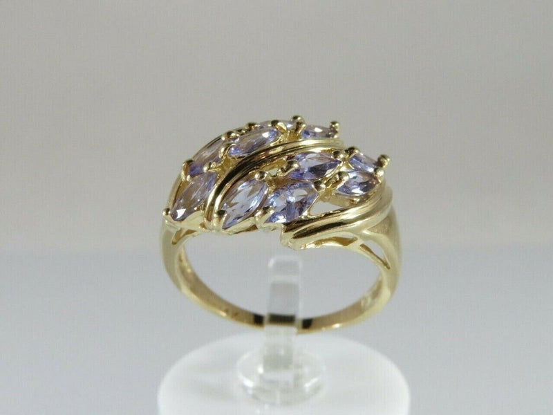 Marquise Tanzanite & 14K Yellow Gold Ring CID 4.2 Grams Size 7 product image for Just Stuff I Sell, clear front view, neutral background, original listing photo, optimized descriptive alt text, centered composition variant 12