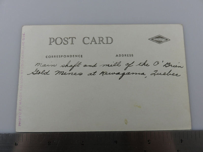 O'Brien Gold Mines at Kewagama Quebec Major Salmon Studio Photo Postcard Circa 1 product image for Just Stuff I Sell, clear front view, neutral background, original listing photo, optimized descriptive alt text, centered composition variant 3