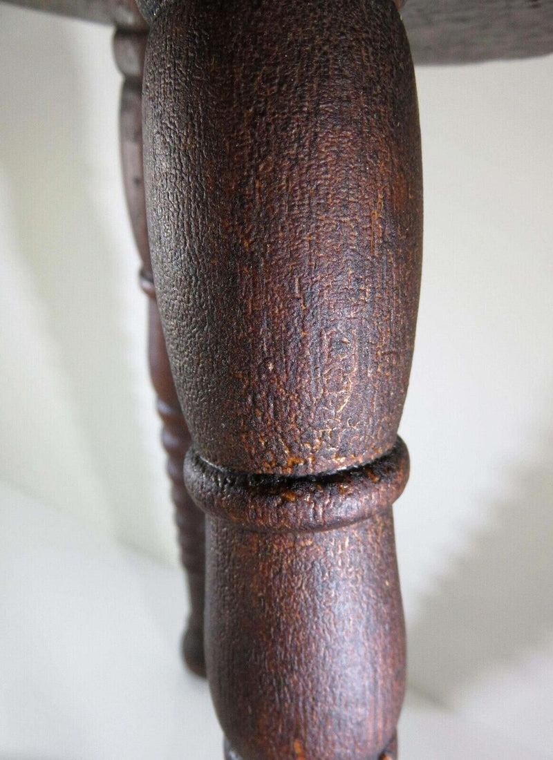 Antique Wood Foot Rest Antique Solid Wood Stool Rest Circa 1880's 14" High product image for Just Stuff I Sell, clear front view, neutral background, original listing photo, optimized descriptive alt text, centered composition variant 6