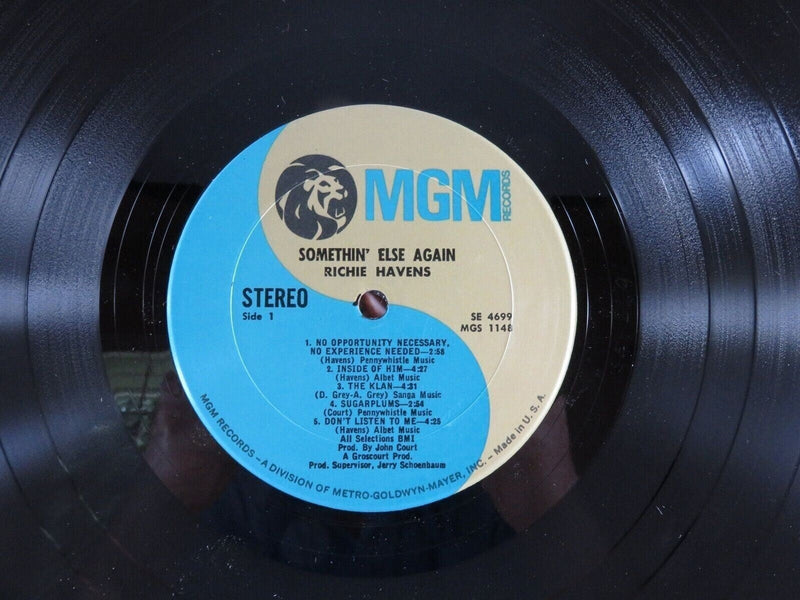Richie Havens Somethin' Else Again Reissue MGM Pressing SE 4699 MGM Records product image for Just Stuff I Sell, clear front view, neutral background, original listing photo, optimized descriptive alt text, centered composition variant 4