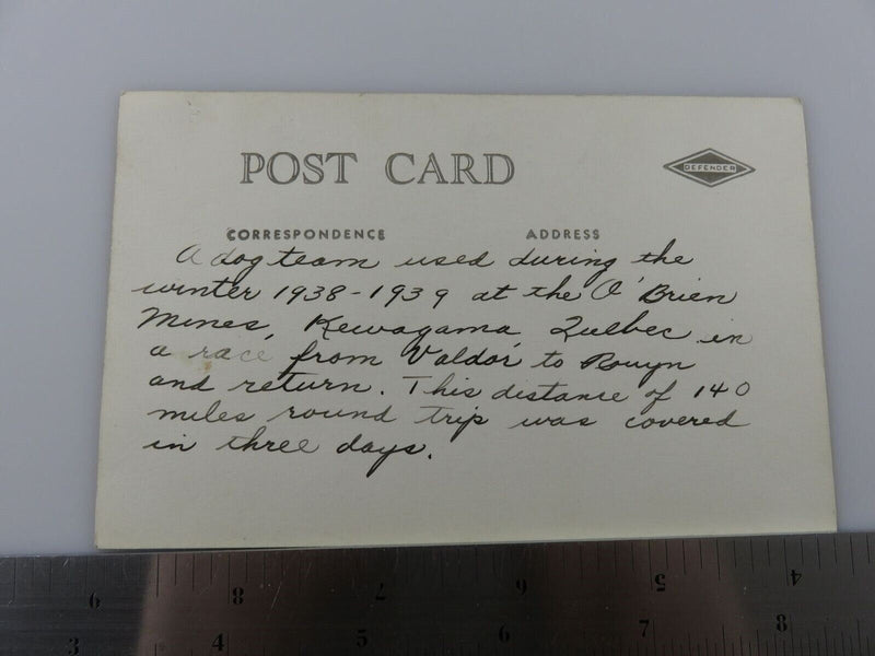 O'Brien Gold Mines at Kewagama Quebec Dog Race Valdor to Rouyn Postcard Circa 19 product image for Just Stuff I Sell, clear front view, neutral background, original listing photo, optimized descriptive alt text, centered composition variant 3