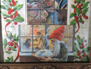 Antique 15.75 x 11.75 Framed Collage of 3 Jenny Nystrom Christmas Postcards Wrap product image for Just Stuff I Sell, clear front view, neutral background, original listing photo, optimized descriptive alt text, centered composition variant 4