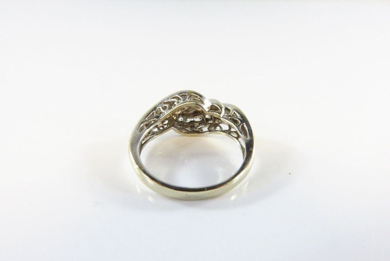 12 Channel Set Cubic Zirconia 14K White Gold Ring 2.8 Grams Size 4.25 MEDA product image for Just Stuff I Sell, clear front view, neutral background, original listing photo, optimized descriptive alt text, centered composition variant 6