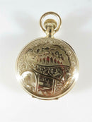 14K Gold 1888 Victorian Size 6S Hampden Hunter Cased Pocket Watch product image for Just Stuff I Sell, clear front view, neutral background, original listing photo, optimized descriptive alt text, centered composition variant 4