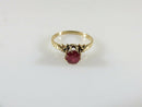 Victorian 14K Gold Ruby Engagement Ring Antique c.1887 Size 4.25 