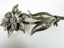 Lovely Delicate Filigree Floral Pin 900 Silver Hallmarked product image for Just Stuff I Sell, clear front view, neutral background, original listing photo, optimized descriptive alt text, centered composition variant 3