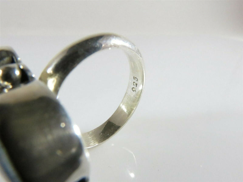 Lovely Opal Doublet Sterling Silver Native American Style Statement Ring Sz 7.25 product image for Just Stuff I Sell, clear front view, neutral background, original listing photo, optimized descriptive alt text, centered composition variant 10