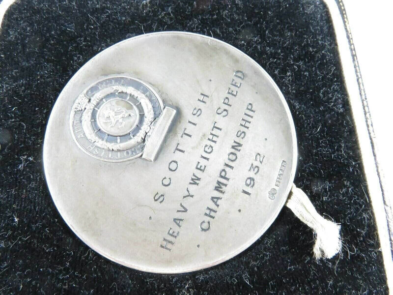 1932 Motorcycle Racing Medal Art Deco Solid Silver Scottish by Elkington & Co product image for Just Stuff I Sell, clear front view, neutral background, original listing photo, optimized descriptive alt text, centered composition variant 3
