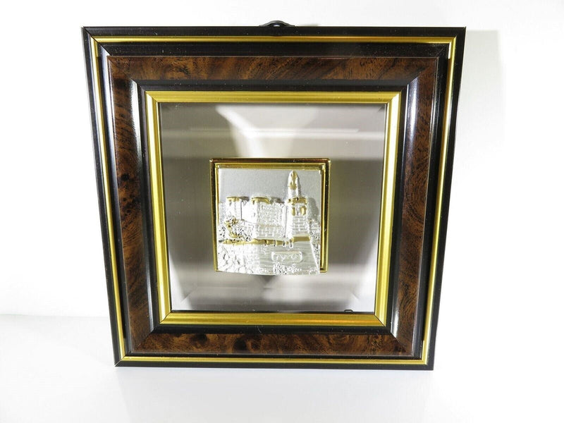 Vintage 3D Sterling Silver & Crystal Plaque Hand Crafted by SAAD Israel product image for Just Stuff I Sell, clear front view, neutral background, original listing photo, optimized descriptive alt text, centered composition